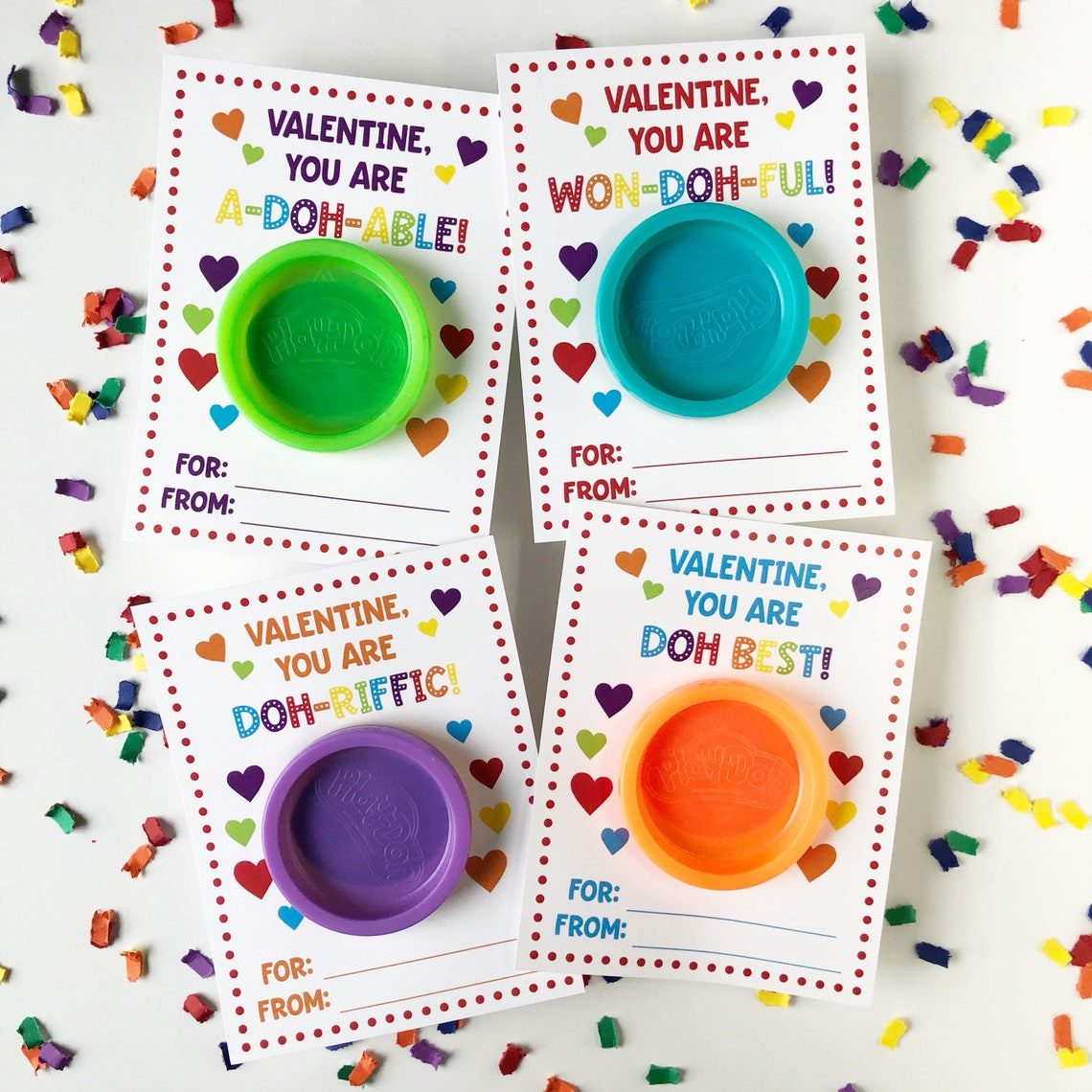 Playdoh Valentines Day Card