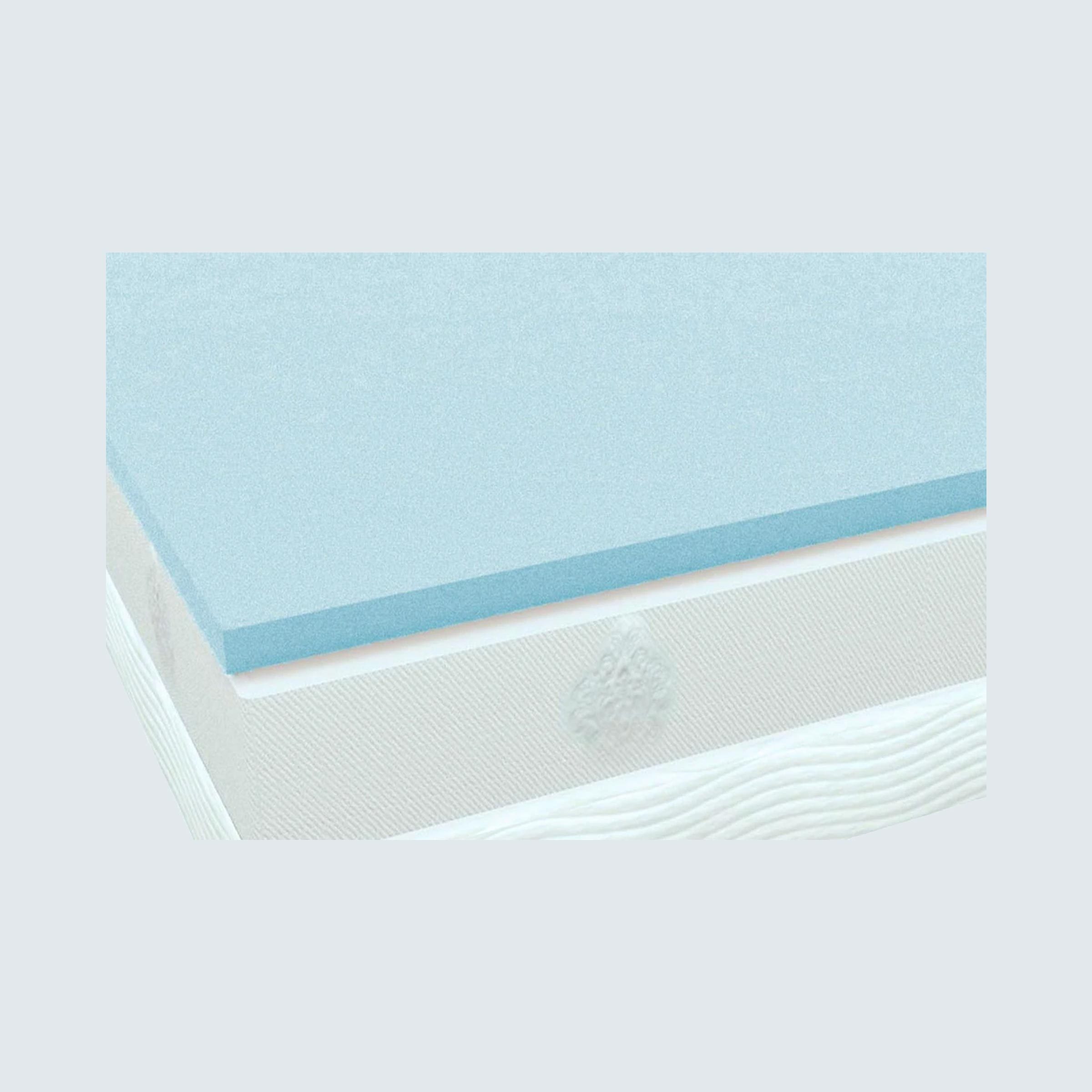 PlushBeds Cool Bliss Gel Memory Foam Mattress Topper - Queen Size