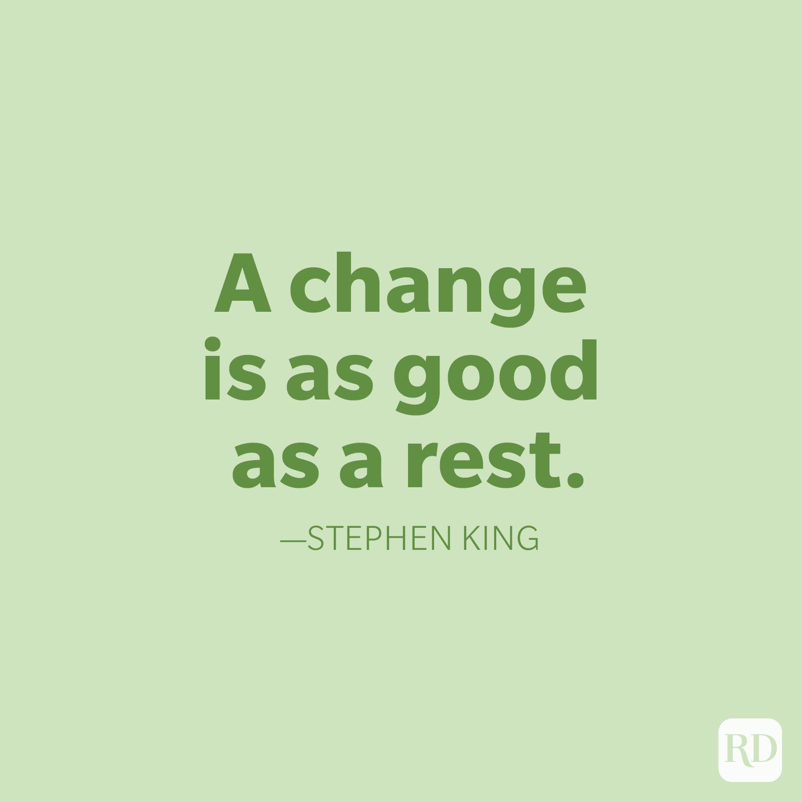 Stephen King Change Quote