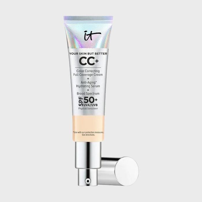 Tube dispenses cream, labeled 
