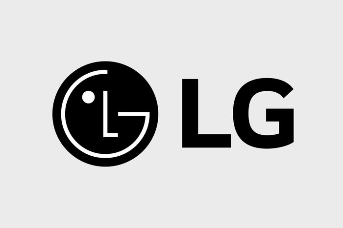 Logo with â€œLGâ€ text beside a stylized face emblem on a white background.