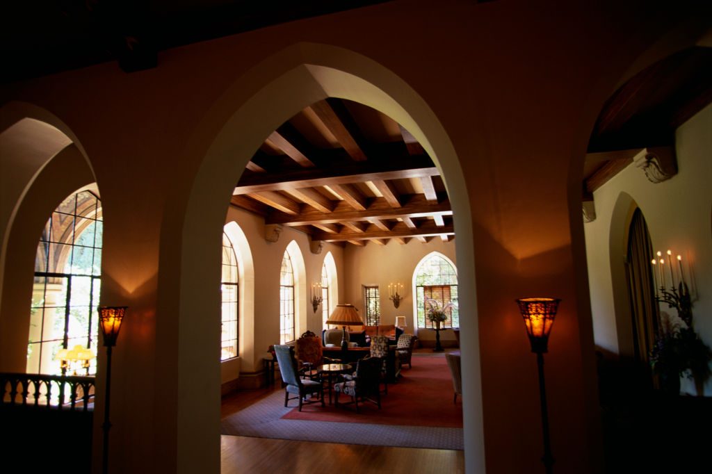 Lobby in Chateau Marmont Hotel in Los Angeles