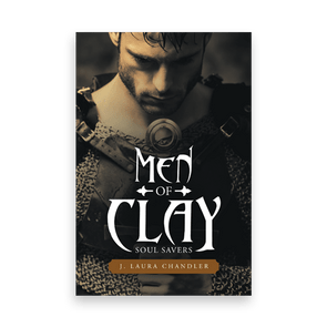 A man, wearing medieval armor, looks downward against a dark, moody background. Text reads, 