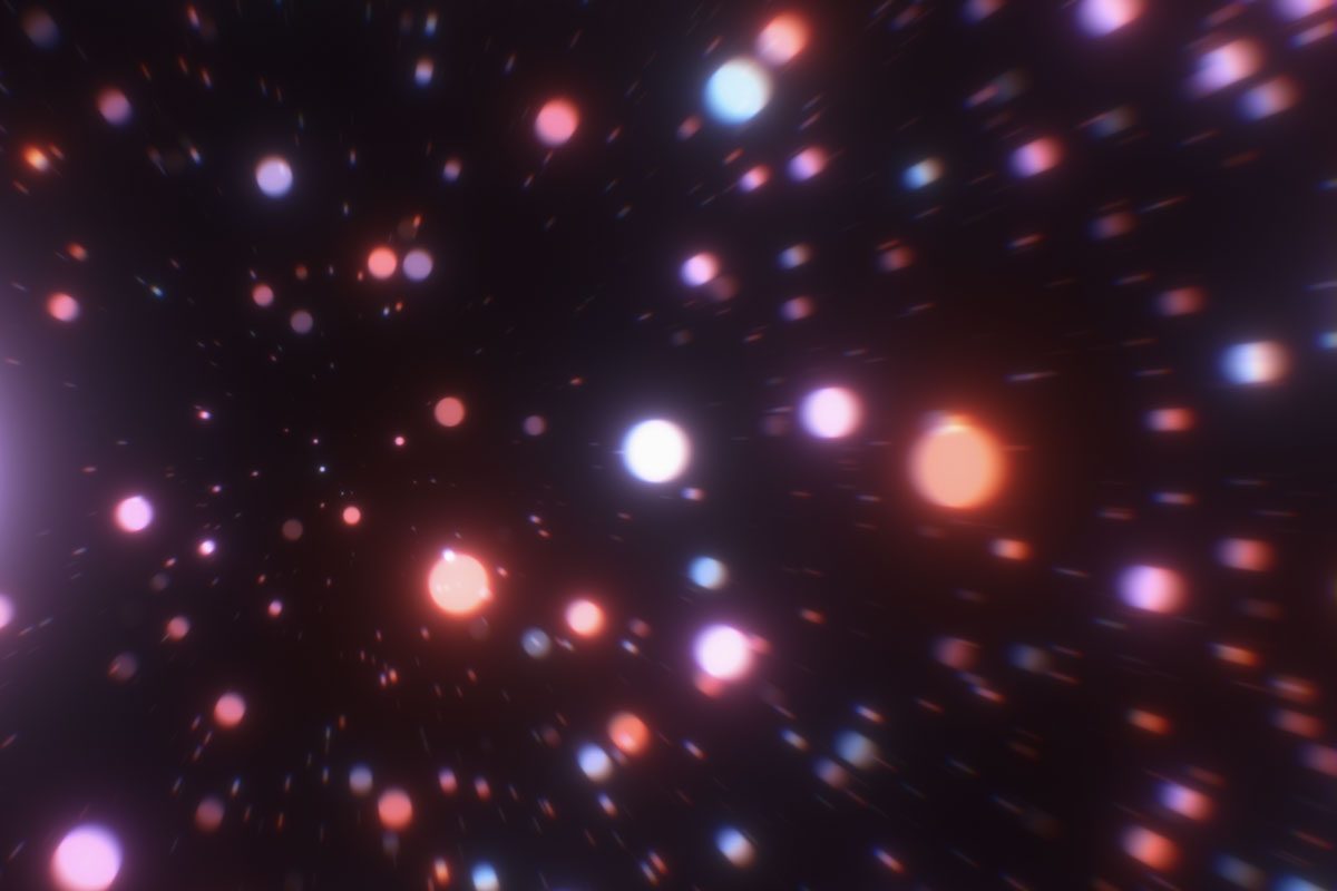 Fast Neon Glowing Lights Circles