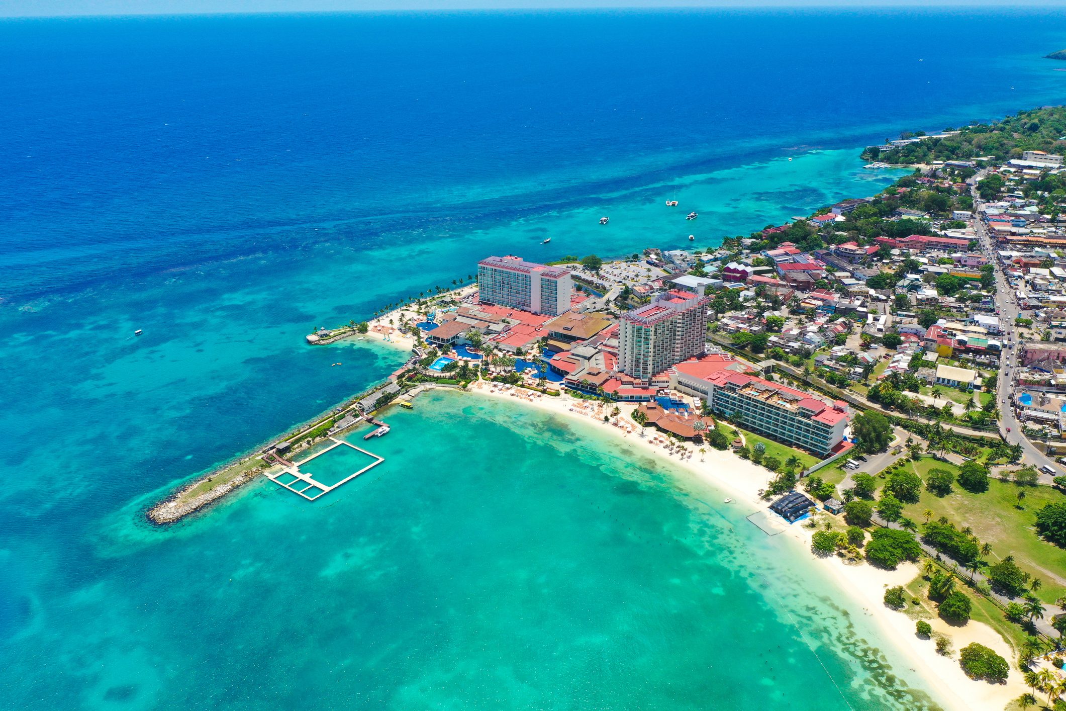 Beautiful City of Ochos Rios in Jamaica